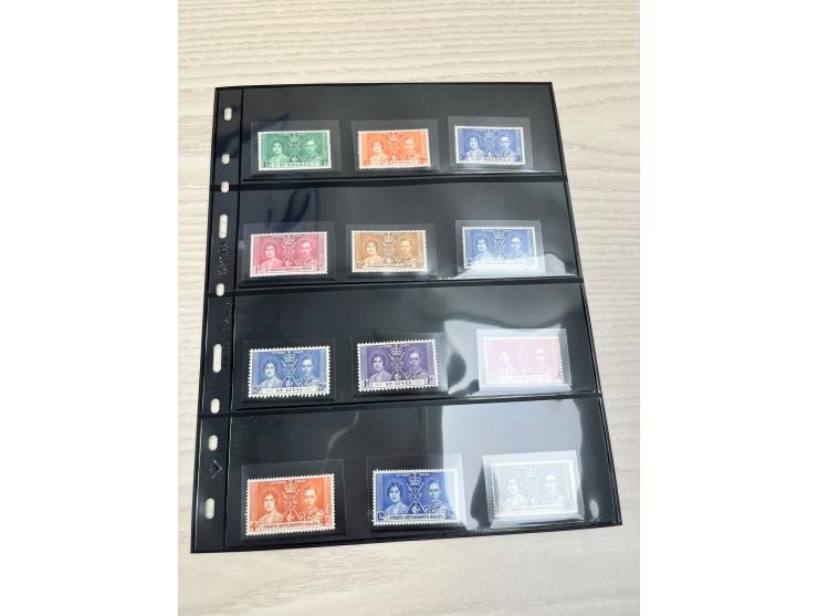 including KGVI Coronation issues, QEII Coronation commemoratives, QEII Royal Silver Wedding sets, and other related issues. T